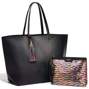 Victoria’s Secret Tote/Rainbow Sequin Pouch